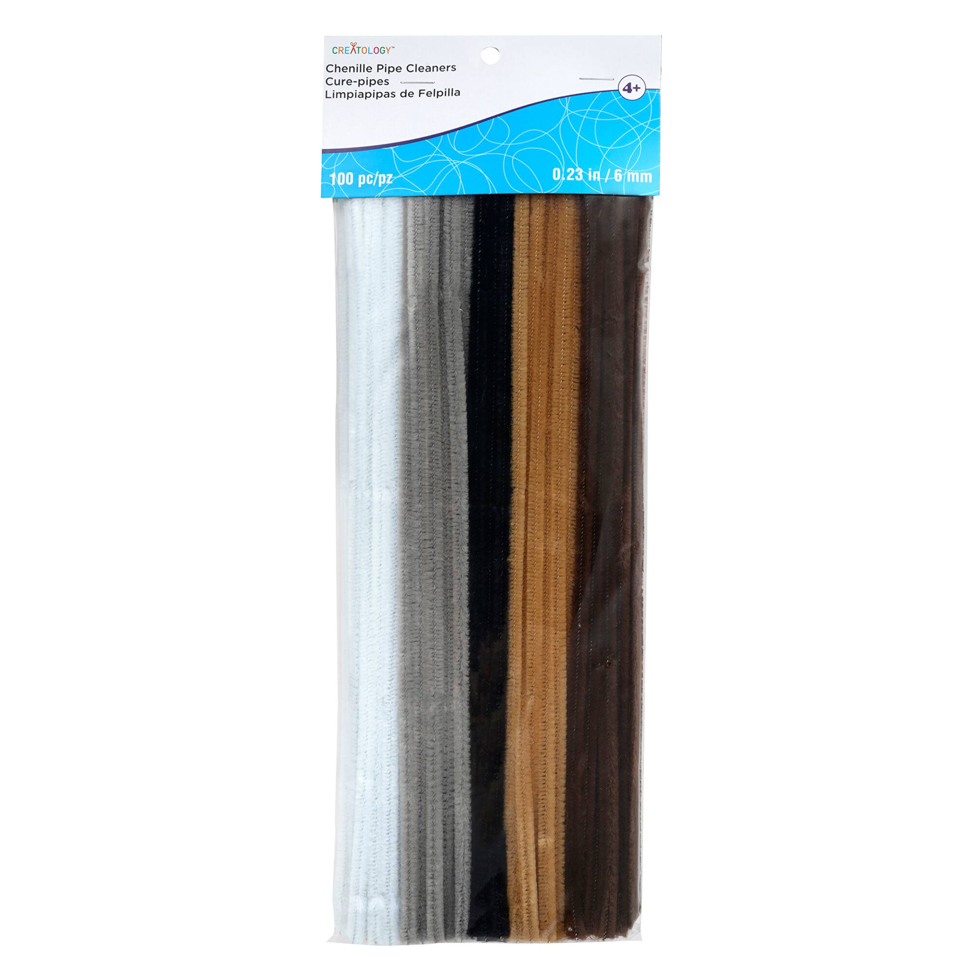 12 Pack: 100 ct. (1,200 total) Natural Chenille Pipe Cleaners by Creatology™